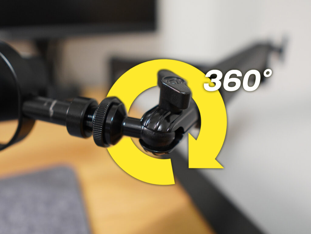 Elgato Wave Mic Arm LP 可動域 ボールヘッド