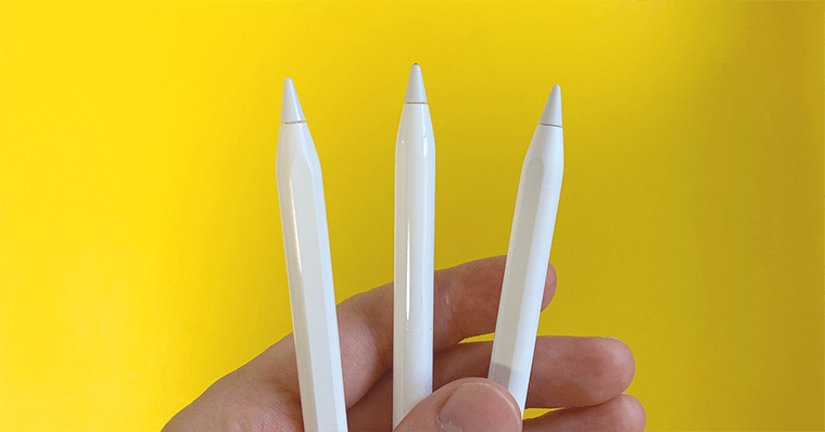 GOOJODOQのタッチペンApplePencilとのサイズ比較