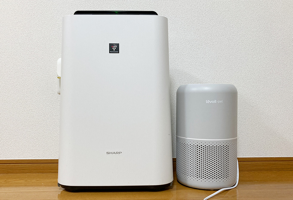 レボイト(Levoit P350)シャーププラズマクラスターと比較