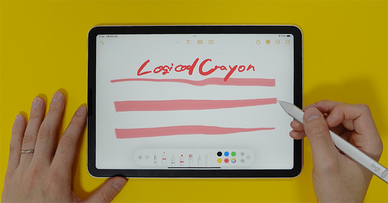 ロジクールクレヨン（Logicool Crayon）デメリット2：筆圧検知非対応 