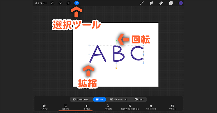 Procreate 選択ツール