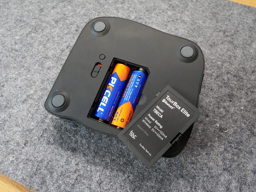 TourBox Elite Bluetooth接続 電池式