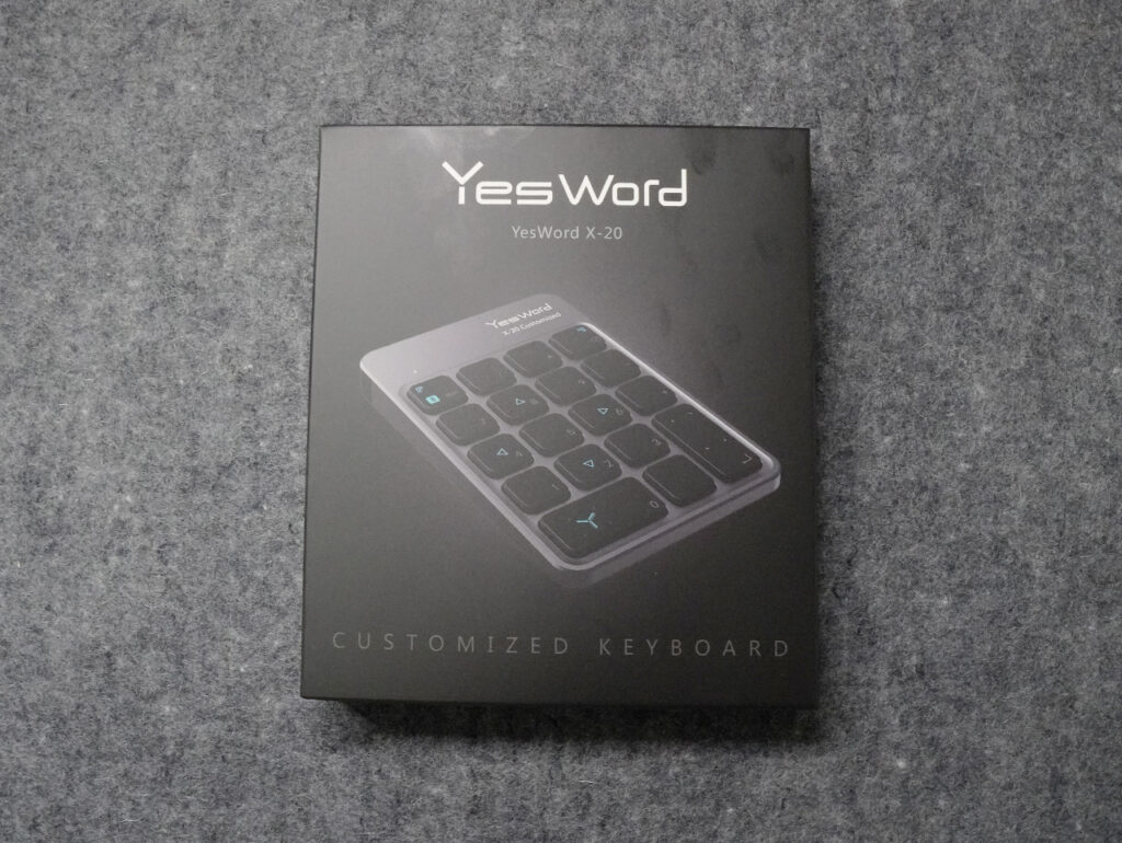 YesWord X-20 左手デバイス同梱物・周辺部分