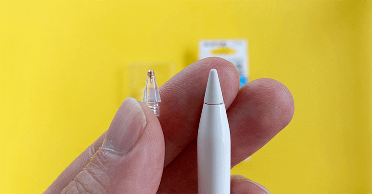 ApplePencilのペン先交換 ELECOM 交換用 透明ペン先