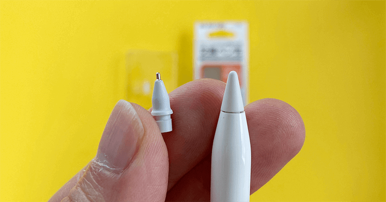 ApplePencilのペン先交換 ELECOM 交換用極細ペン先  太さ1mm