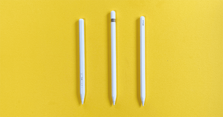 CiscleタッチペンApplePencilとのサイズ比較