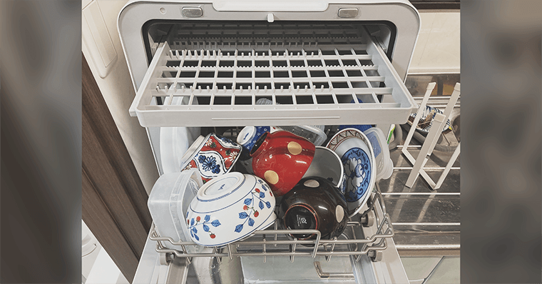 シロカ食洗機 レビュー-siroca- メリット5：食器を入れっぱなしにできる