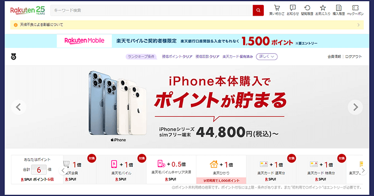 iPadを安く買う方法 ２：楽天でポイント複数取りを活用