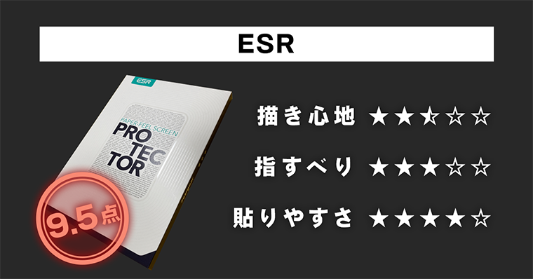 第5位 【ESR】ペーパーライク フィルム 