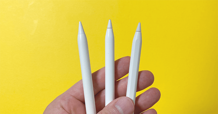 winwillタッチペン ApplePencilとのサイズ比較